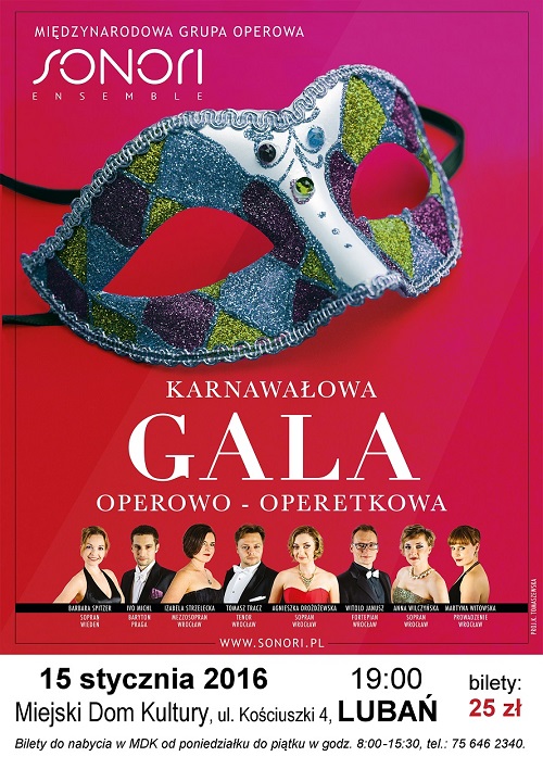 Karnawaowa Gala Operowo - Operetkowa