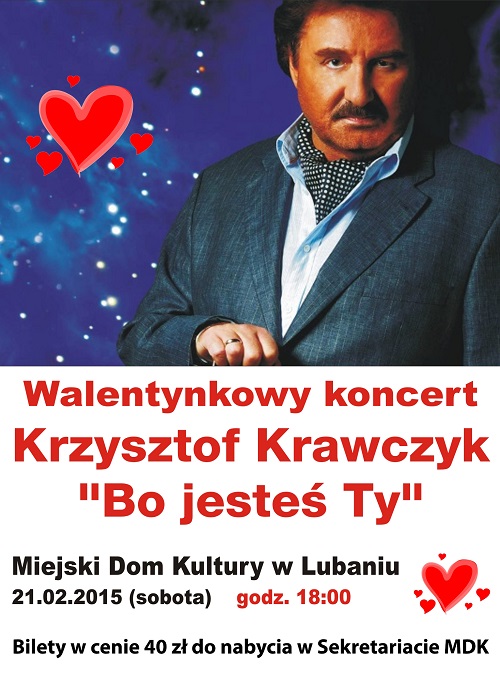 Walentynkowy koncert Krzysztofa Krawczyka