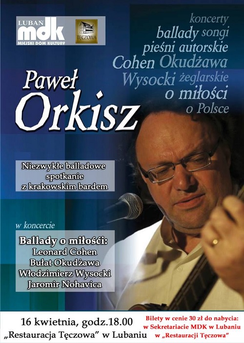 Koncert Pawa Orkisza z zespoem
